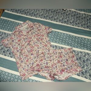 Tahari Pink and Purple Floral Pajamas